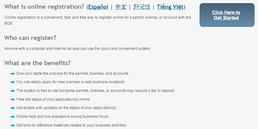 California Business Registration