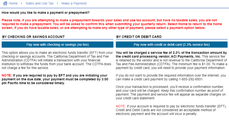 How to manually file a quarterly prepayment in California | TaxJar ...