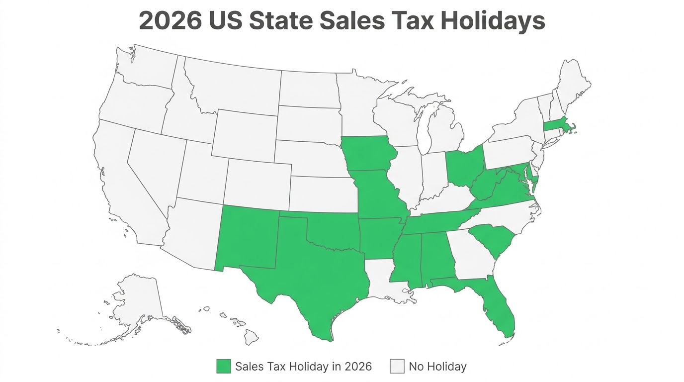 2026 sales tax holidays